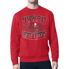 Tampa Bay Buccaneers Starter Team Grit Graphic Fleece Pullover Sweatshirt Red
