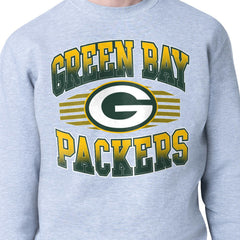 Green Bay Packers Starter Team Grit Graphic Fleece Pullover Sweatshirt Heather Gray