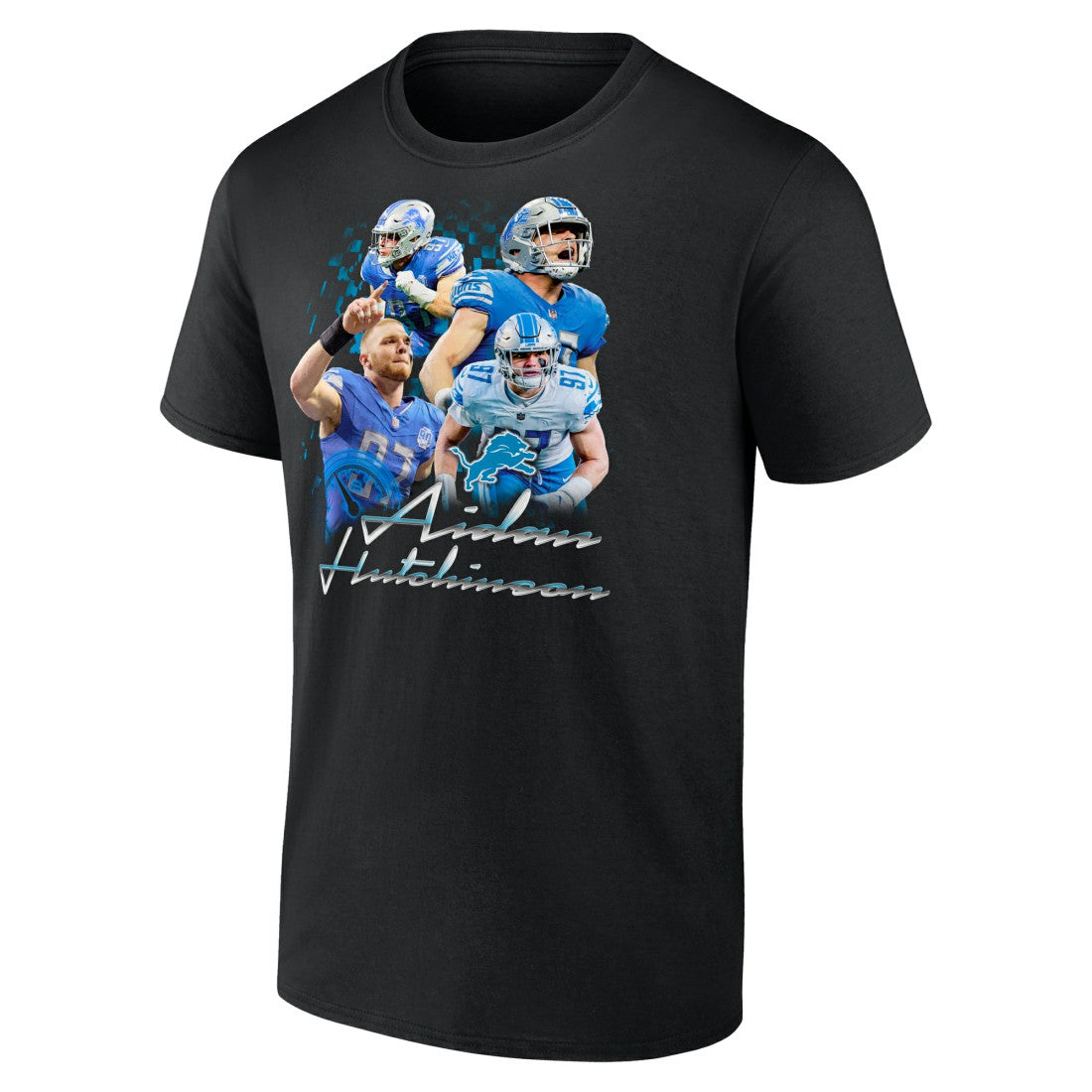 Aidan Hutchinson Detroit Lions Notorious Graphic T-Shirt Black