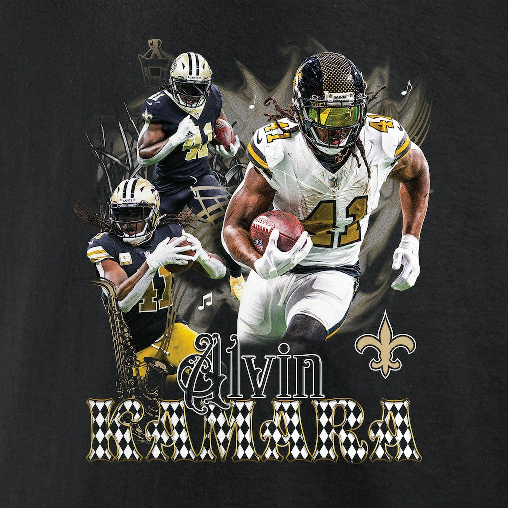 Alvin Kamara New Orleans Saints Notorious Graphic T-Shirt Black