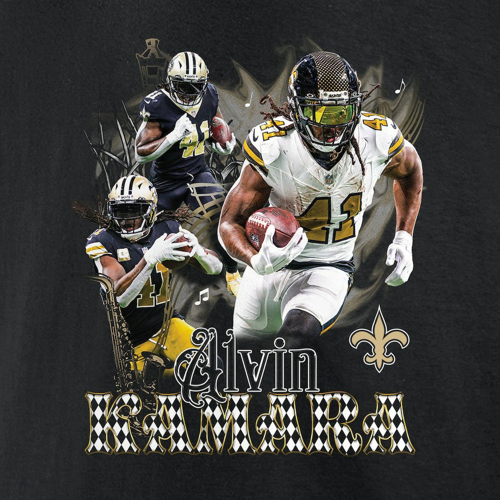 Alvin Kamara New Orleans Saints Notorious Graphic T-Shirt Black