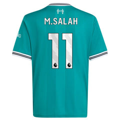 Mohamed Salah Liverpool Youth 2025/26 Third Replica Player Jersey Green - Adidas