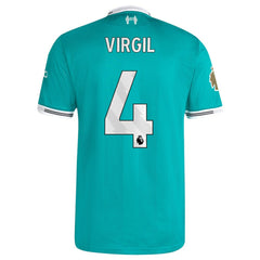 Virgil van Dijk Liverpool 2025/26 Third Player Jersey Green - Adidas outlet