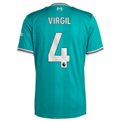 Virgil van Dijk Liverpool 2025/26 Third Replica Player Jersey Green - Adidas for sale