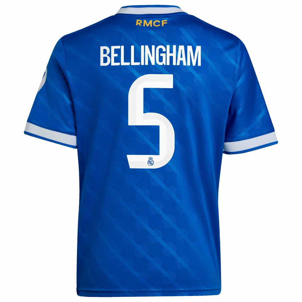 Jude Bellingham Real Madrid Youth 2025/26 Third Replica Player Jersey Blue - Adidas