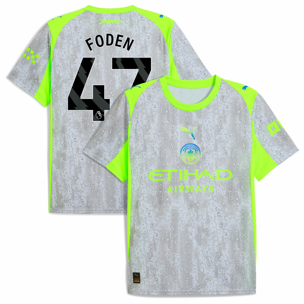 Manchester City 2025/26 Third Replica Jersey Green/Neon Green - Puma Discount