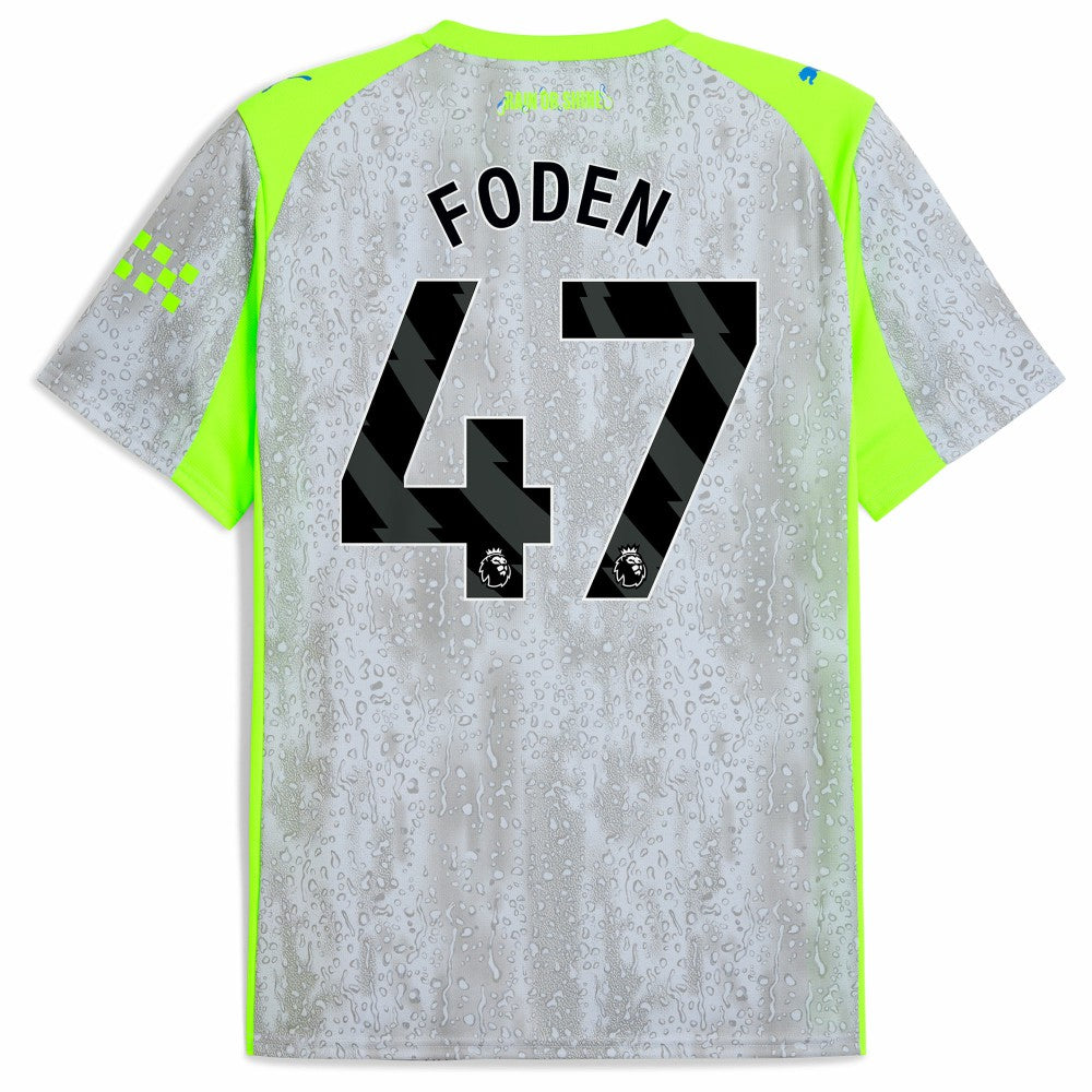 Manchester City 2025/26 Third Replica Jersey Green/Neon Green - Puma Discount