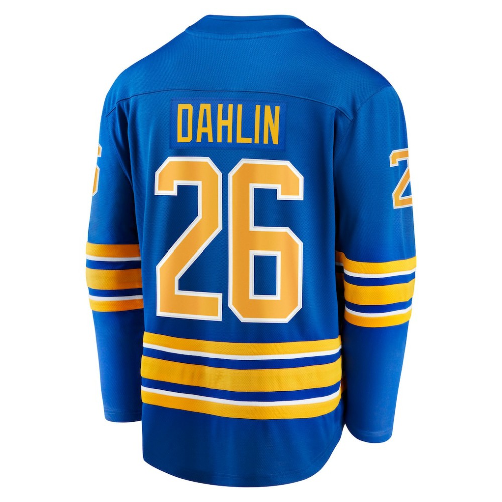 Rasmus Dahlin Buffalo Sabres Fanatics Home Captain Patch Breakaway Jersey - Royal - NHL 203352127