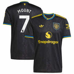 Mason Mount Manchester United 2025/26 Third Replica Player Jersey Black - Adidas sale