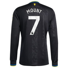 Mason Mount Manchester United 2025/26 Third Replica Long Sleeve Player Jersey Black - Adidas sale