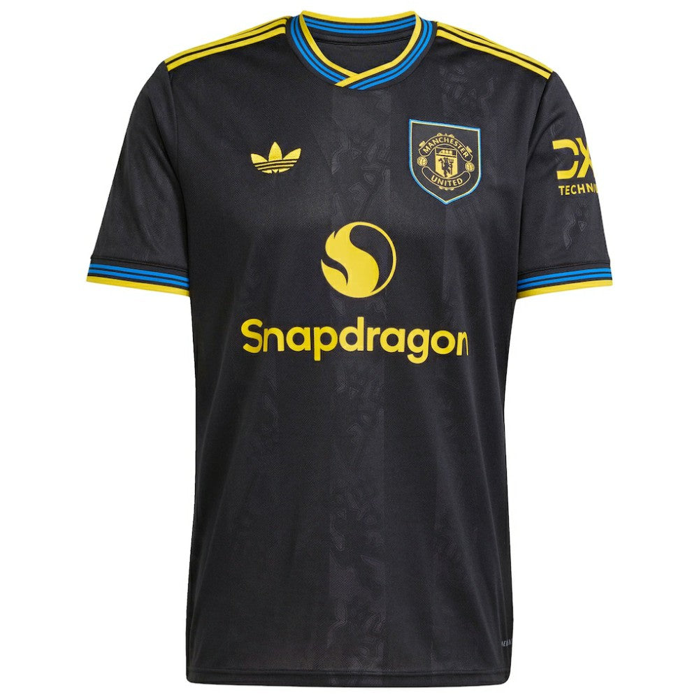 Kobbie Mainoo Manchester United 2025/26 Third Replica Player Jersey Black - Adidas