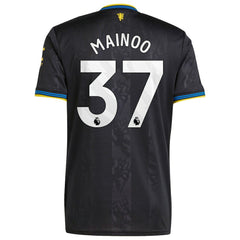 Kobbie Mainoo Manchester United 2025/26 Third Replica Player Jersey Black - Adidas