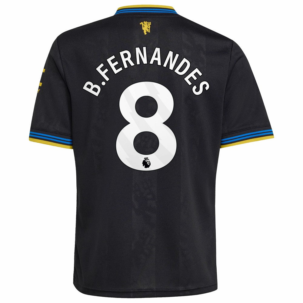 Bruno Fernandes Manchester United Youth 2025/26 Third Replica Player Jersey Black - Adidas sale