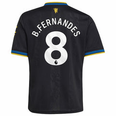 Bruno Fernandes Manchester United Youth 2025/26 Third Replica Player Jersey Black - Adidas sale