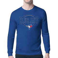 Toronto Blue Jays Starter Team Track Graphic Long Sleeve T-Shirt - Royal - MLB Lifestyle