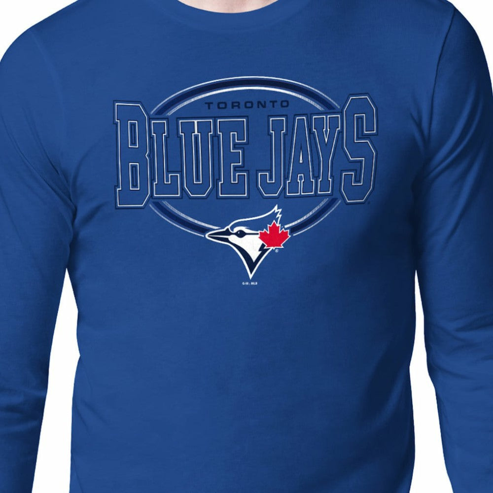 Toronto Blue Jays Starter Team Track Graphic Long Sleeve T-Shirt - Royal - MLB Lifestyle