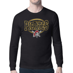 Pittsburgh Pirates Starter Team Track Graphic Long Sleeve T-Shirt - Black - MLB Online