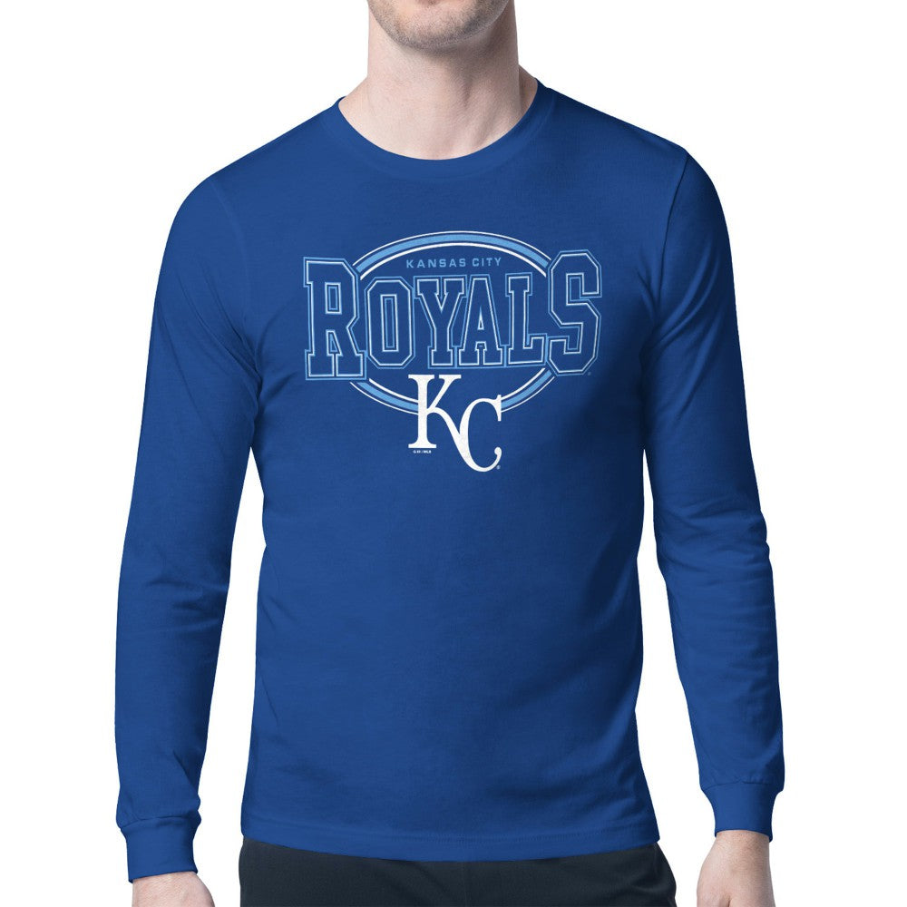 Kansas City Royals Starter Team Track Graphic Long Sleeve T-Shirt - Royal - MLB Online