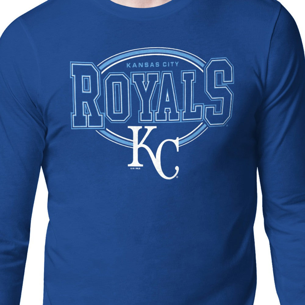 Kansas City Royals Starter Team Track Graphic Long Sleeve T-Shirt - Royal - MLB Online