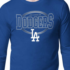 Los Angeles Dodgers Starter Team Track Graphic Long Sleeve T-Shirt - Royal - MLB Discount