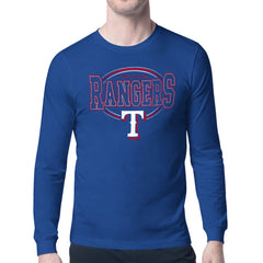 Texas Rangers Starter Team Track Graphic Long Sleeve T-Shirt - Royal - MLB on Sale