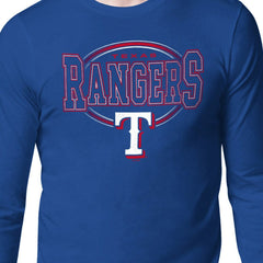 Texas Rangers Starter Team Track Graphic Long Sleeve T-Shirt - Royal - MLB on Sale