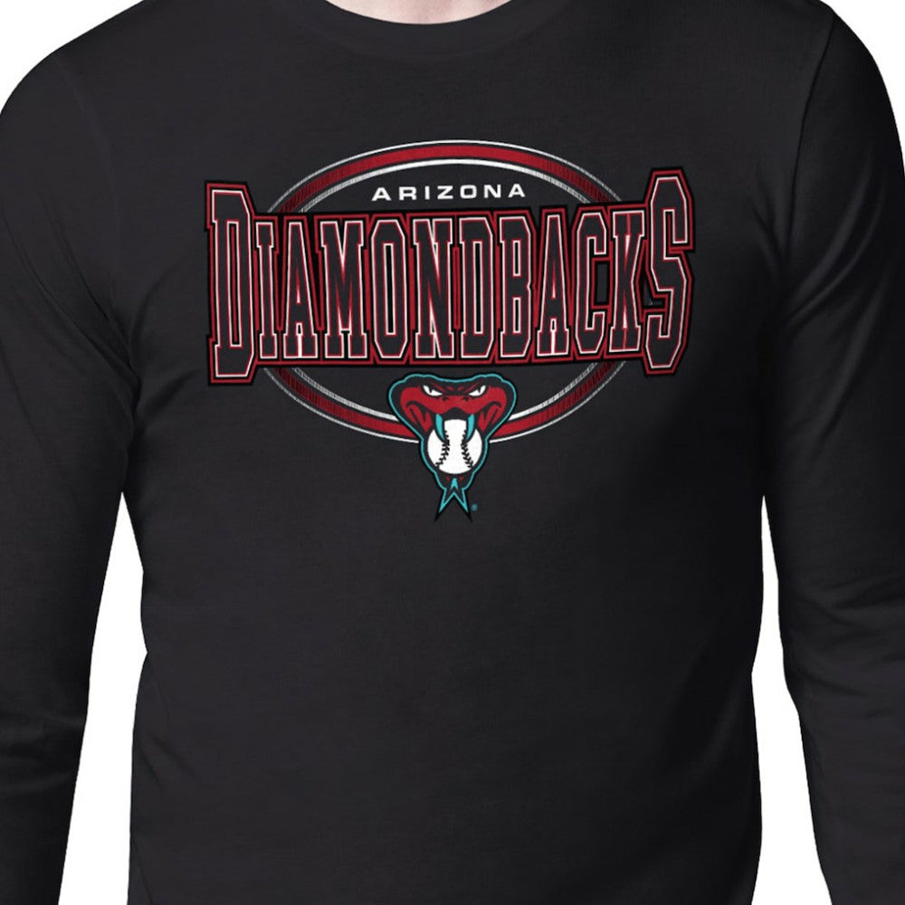 Arizona Diamondbacks Starter Team Track Graphic Long Sleeve T-Shirt - Black - MLB on Sale