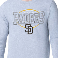 San Diego Padres Starter Team Track Graphic Long Sleeve T-Shirt - Gray - MLB on Sale