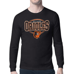 Baltimore Orioles Starter Team Track Graphic Long Sleeve T-Shirt - Black - MLB Discount
