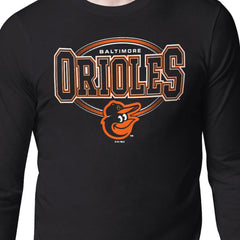 Baltimore Orioles Starter Team Track Graphic Long Sleeve T-Shirt - Black - MLB Discount