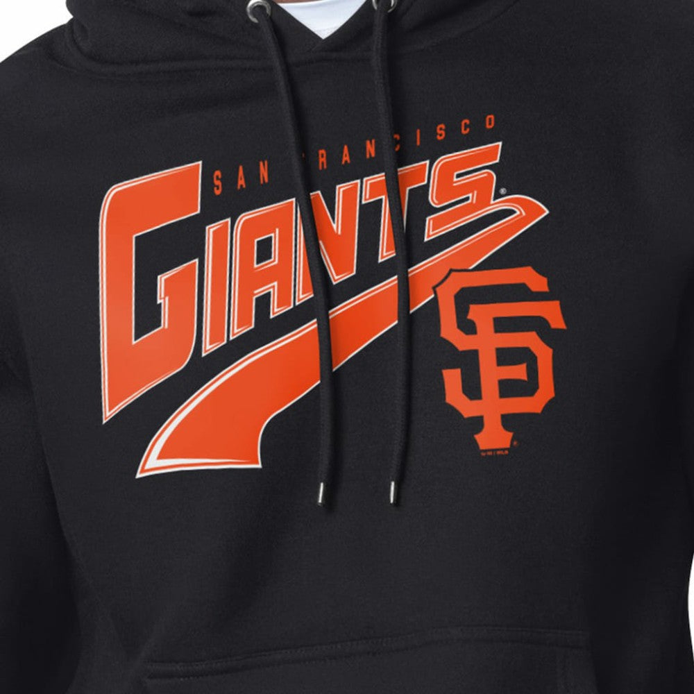 San Francisco Giants Starter Modern Tailsweep Fleece Tri-Blend Pullover Hoodie - Black - MLB Sale