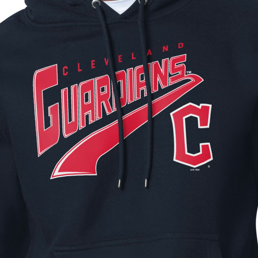 Cleveland Guardians Starter Modern Tailsweep Fleece Tri-Blend Pullover Hoodie - Navy - MLB Online