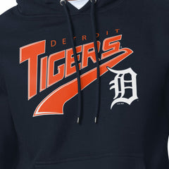 Detroit Tigers Starter Modern Tailsweep Fleece Tri-Blend Pullover Hoodie - Navy - MLB Lifestyle