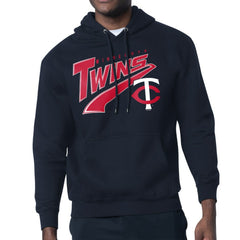 Minnesota Twins Starter Modern Tailsweep Fleece Tri-Blend Pullover Hoodie - Navy - MLB Sale