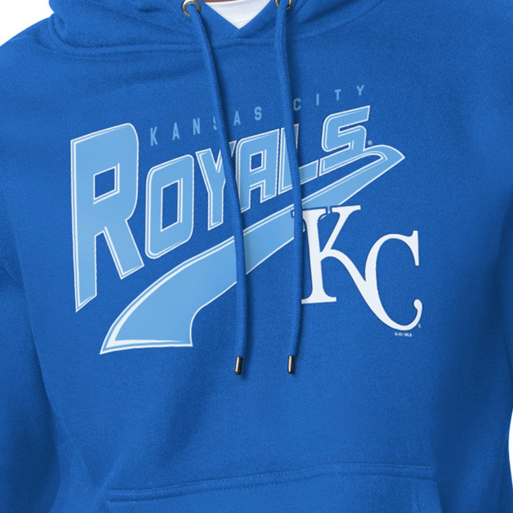 Kansas City Royals Starter Modern Tailsweep Fleece Tri-Blend Pullover Hoodie - Royal - MLB Discount