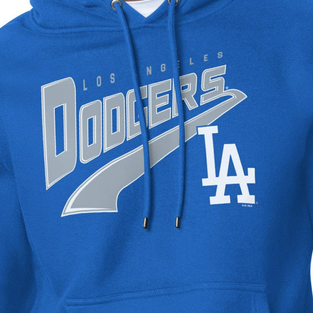 Los Angeles Dodgers Starter Modern Tailsweep Fleece Tri-Blend Pullover Hoodie - Royal - MLB Online