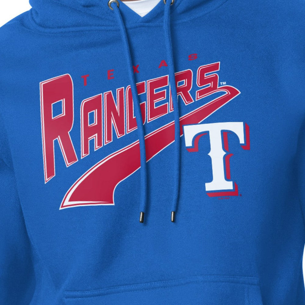 Texas Rangers Starter Modern Tailsweep Fleece Tri-Blend Pullover Hoodie - Royal - MLB Sale