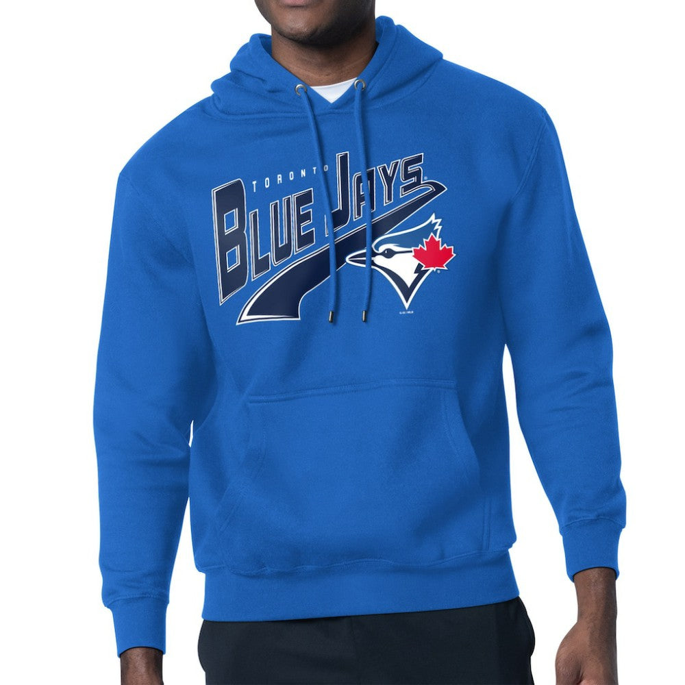 Toronto Blue Jays Starter Modern Tailsweep Fleece Tri-Blend Pullover Hoodie - Royal - MLB Lifestyle