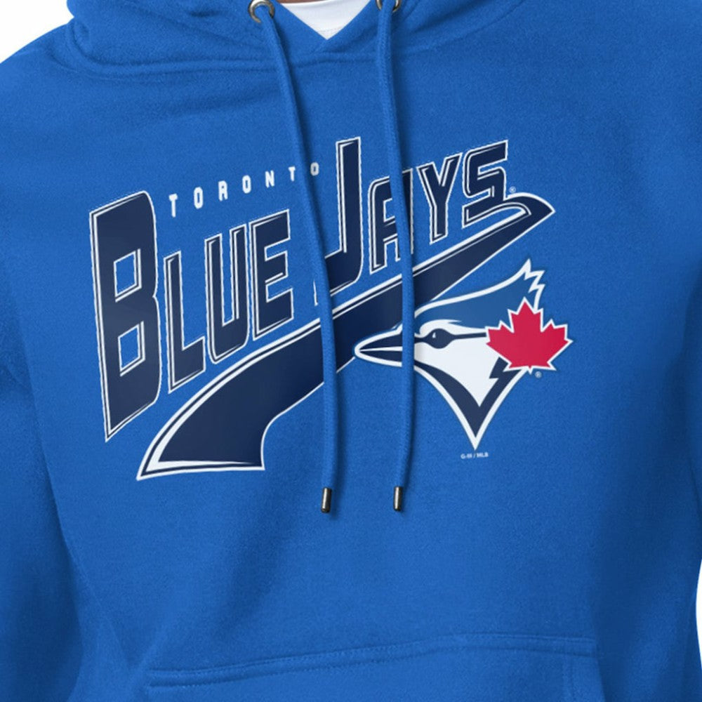 Toronto Blue Jays Starter Modern Tailsweep Fleece Tri-Blend Pullover Hoodie - Royal - MLB Lifestyle