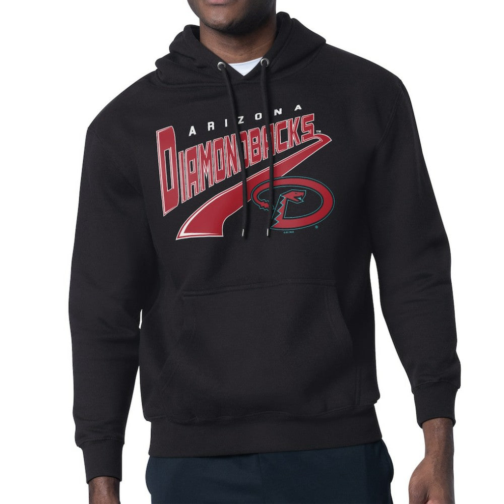 Arizona Diamondbacks Starter Modern Tailsweep Fleece Tri-Blend Pullover Hoodie - Black - MLB Sale