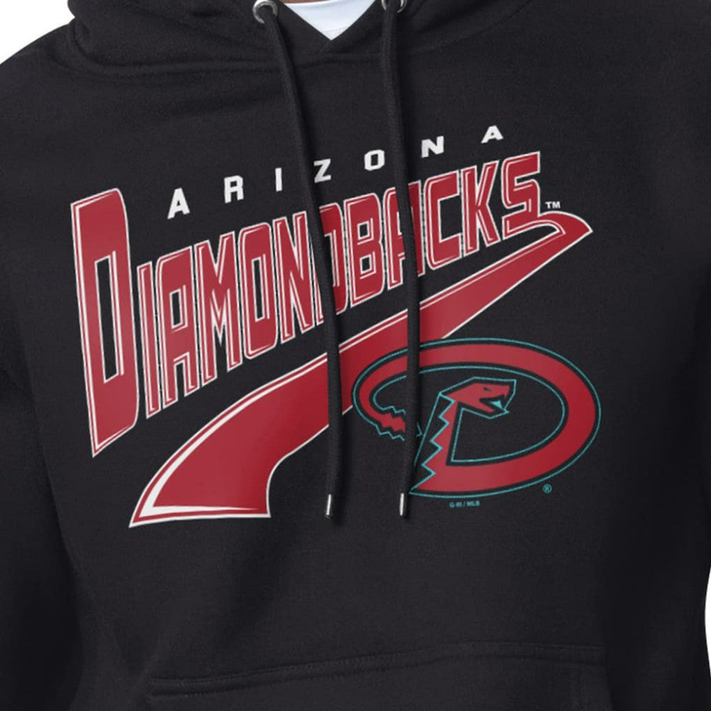 Arizona Diamondbacks Starter Modern Tailsweep Fleece Tri-Blend Pullover Hoodie - Black - MLB Sale