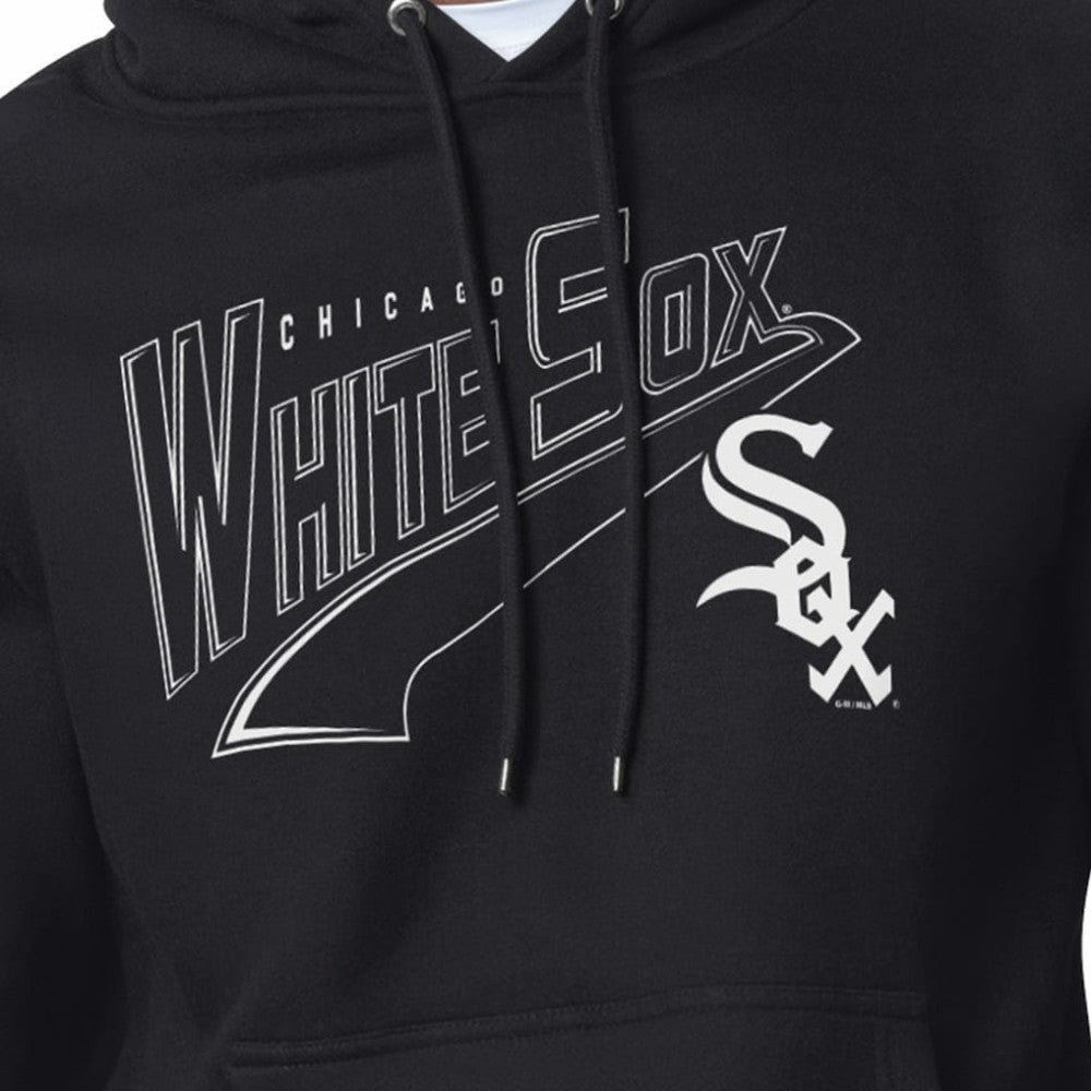 Chicago White Sox Starter Modern Tailsweep Fleece Tri-Blend Pullover Hoodie - Black - MLB Online