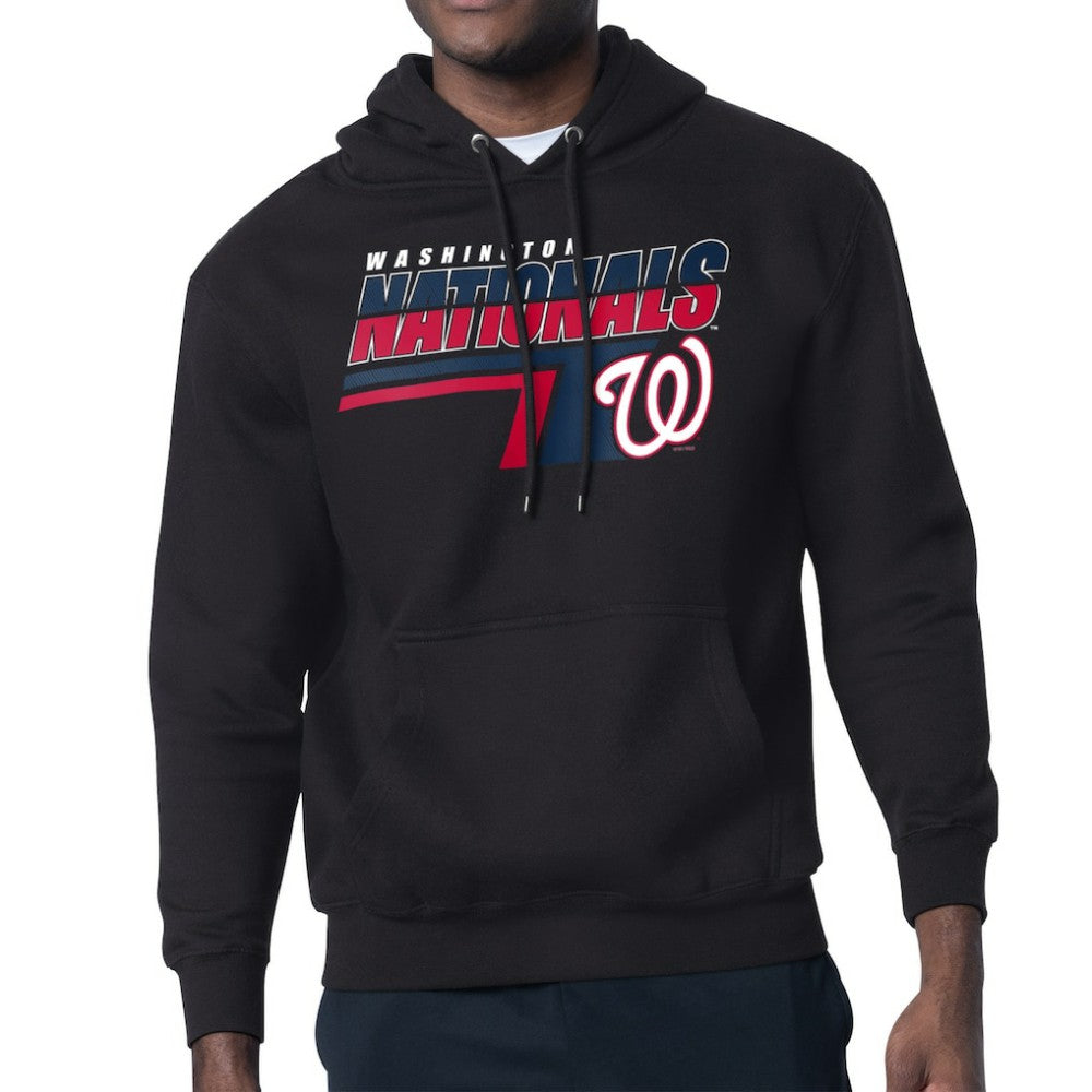 Washington Nationals Starter Logo Push Graphic Hoodie - Black - MLB on Sale