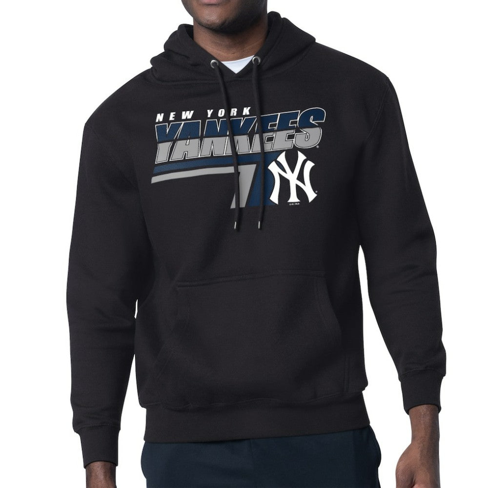 New York Yankees Starter Logo Push Graphic Hoodie - Black - MLB on Sale