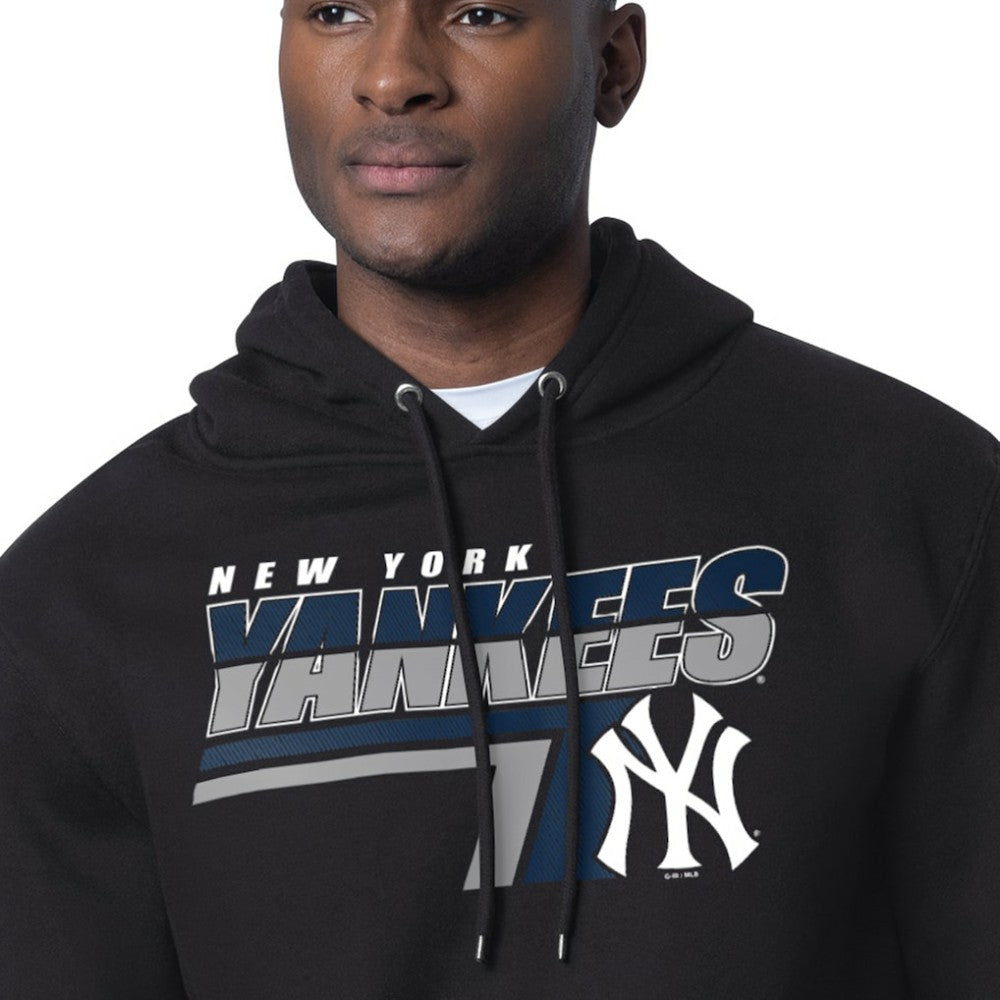 New York Yankees Starter Logo Push Graphic Hoodie - Black - MLB on Sale