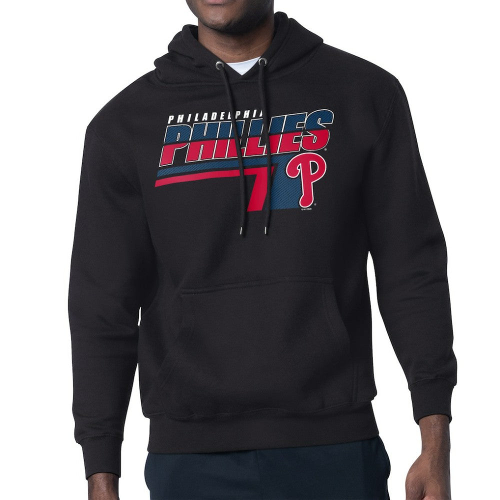 Philadelphia Phillies Starter Logo Push Graphic Hoodie - Black - MLB Sale