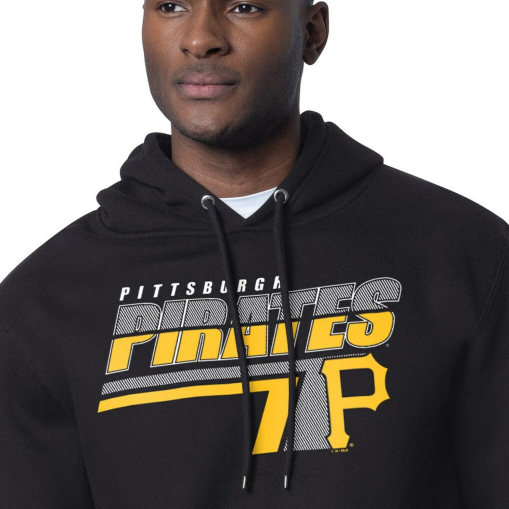 Pittsburgh Pirates Starter Logo Push Graphic Hoodie - Black - MLB Discount