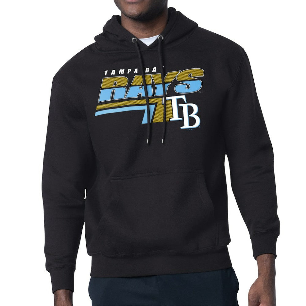 Tampa Bay Rays Starter Logo Push Graphic Hoodie - Black - MLB on Sale