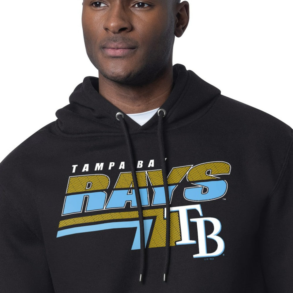 Tampa Bay Rays Starter Logo Push Graphic Hoodie - Black - MLB on Sale