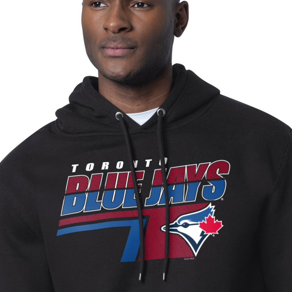 Toronto Blue Jays Starter Logo Push Graphic Hoodie - Black - MLB Sale